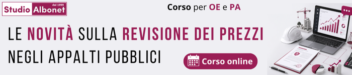 Corso Revisione prezzi
