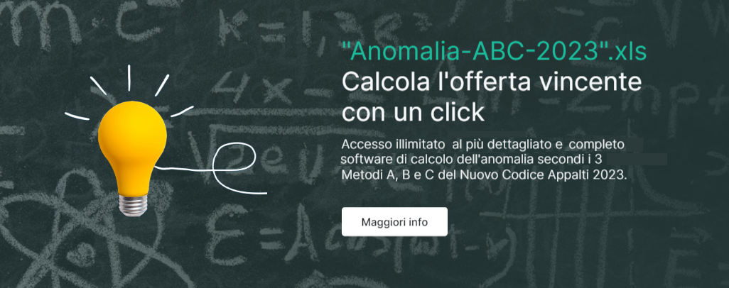 Software di calcolo delle offerte anomale