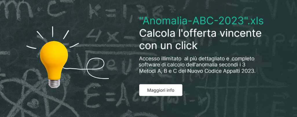 Software (gratuito) di calcolo delle offerte anomale