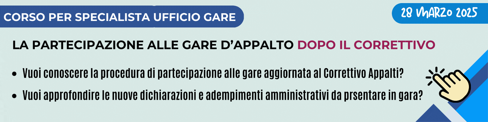 Corso su Gare e Appalti pubblici