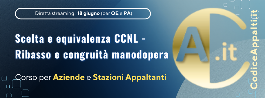Corso CCNL e congruità manodopera