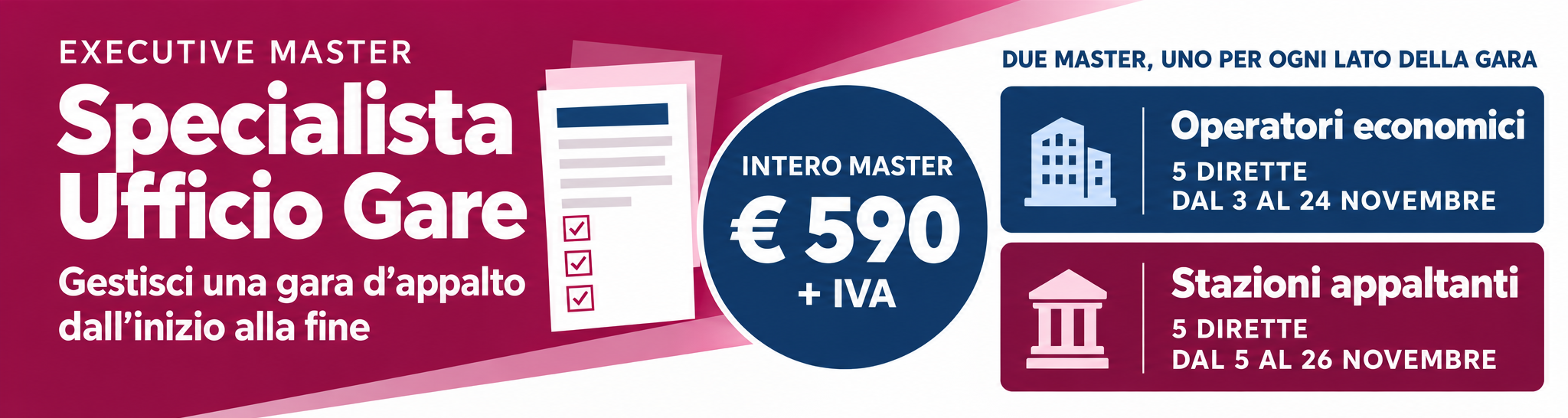 Master Ufficio Gare 2026