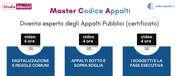 Master appalti pubblici 2024