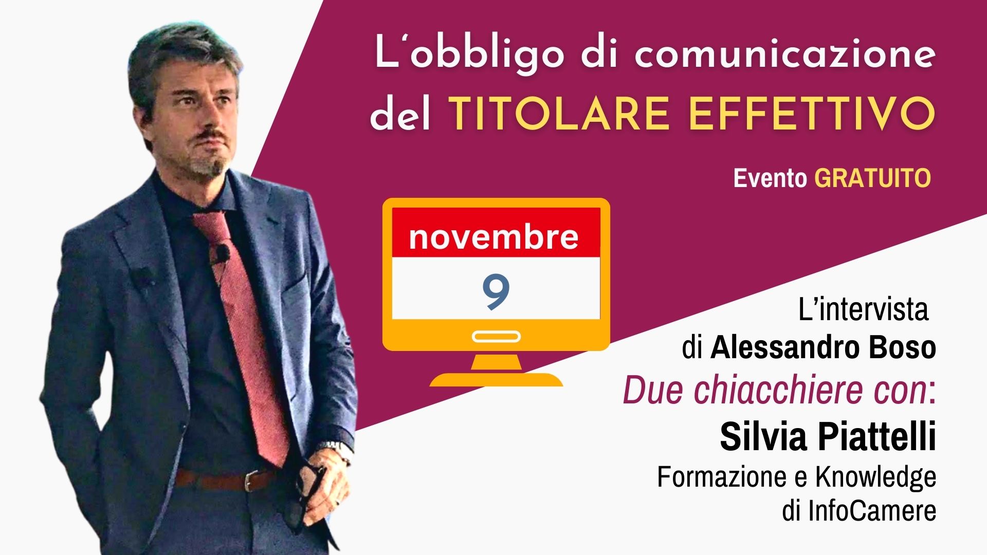 Webinar Live (gratuito) del 19 luglio 2023
