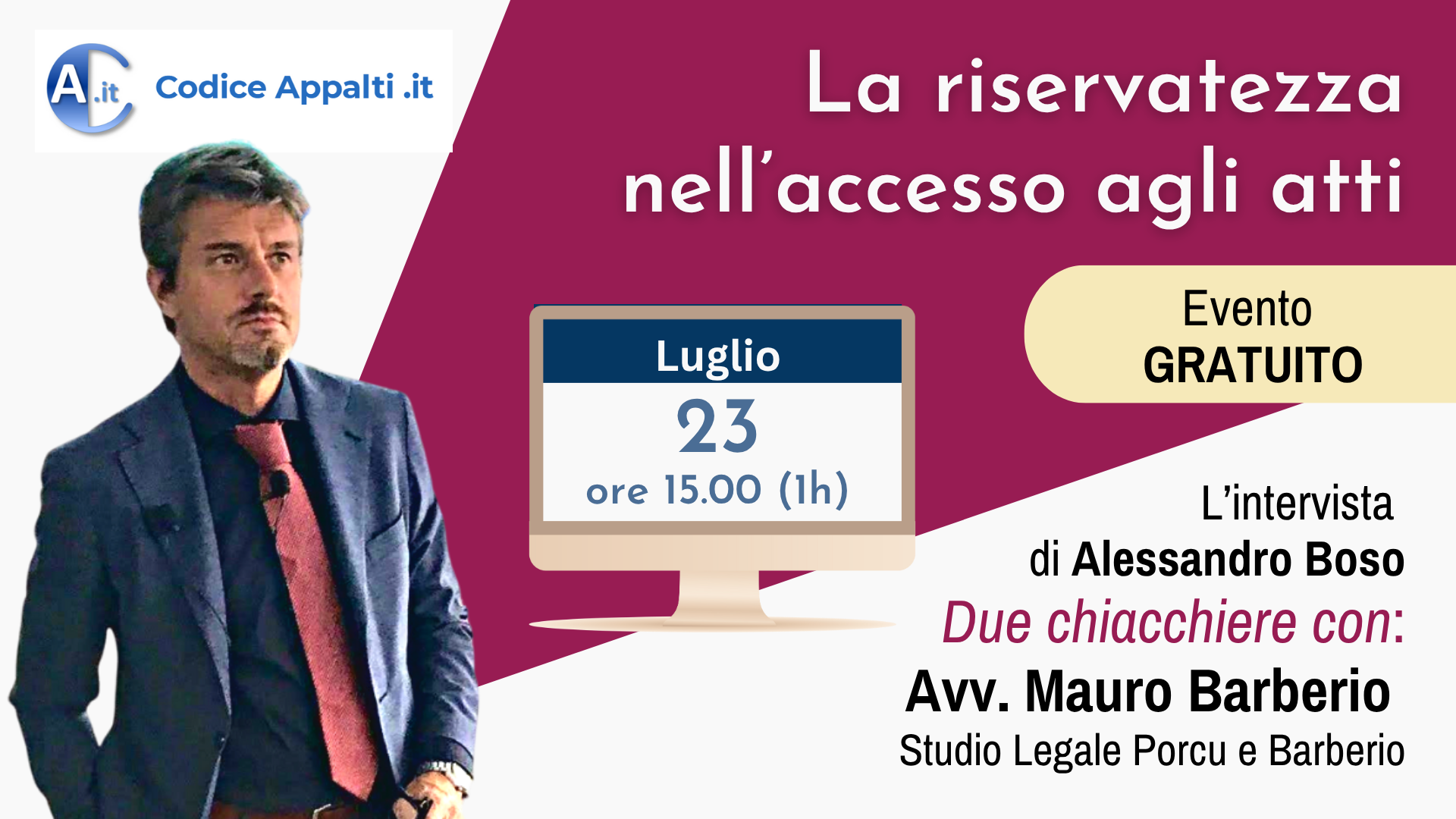 Webinar Live (gratuito) del 20 dicembre 2024